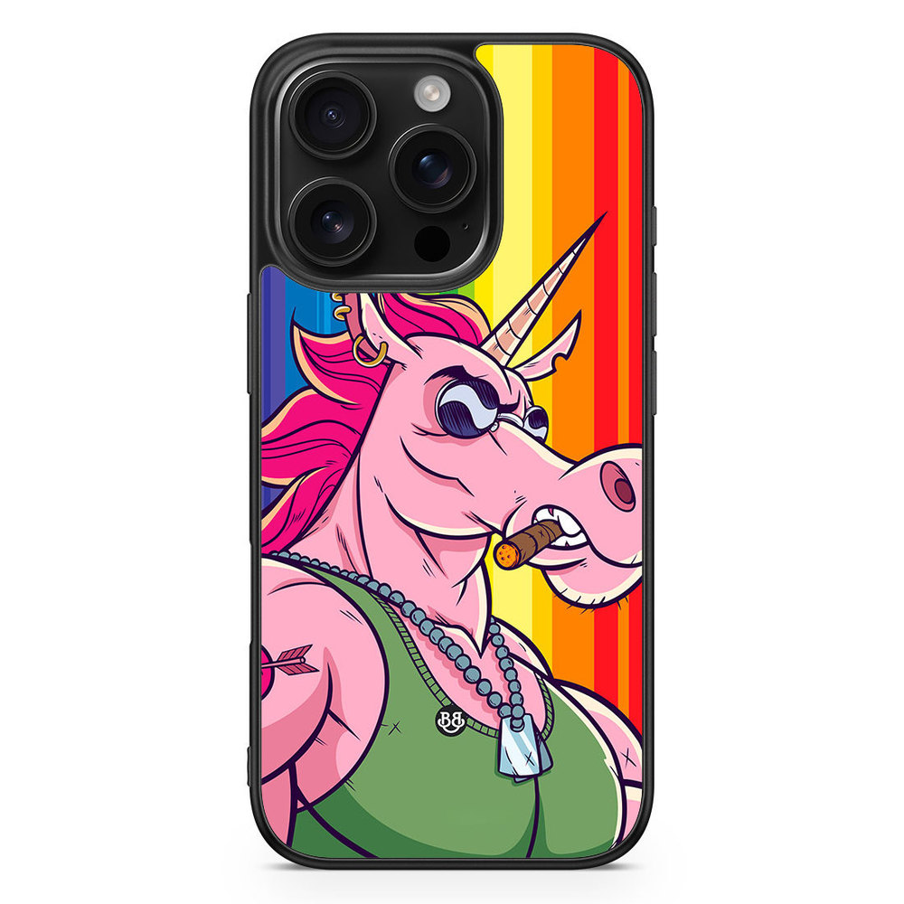 iPhone 16 Pro Case - Muscle Unicorn