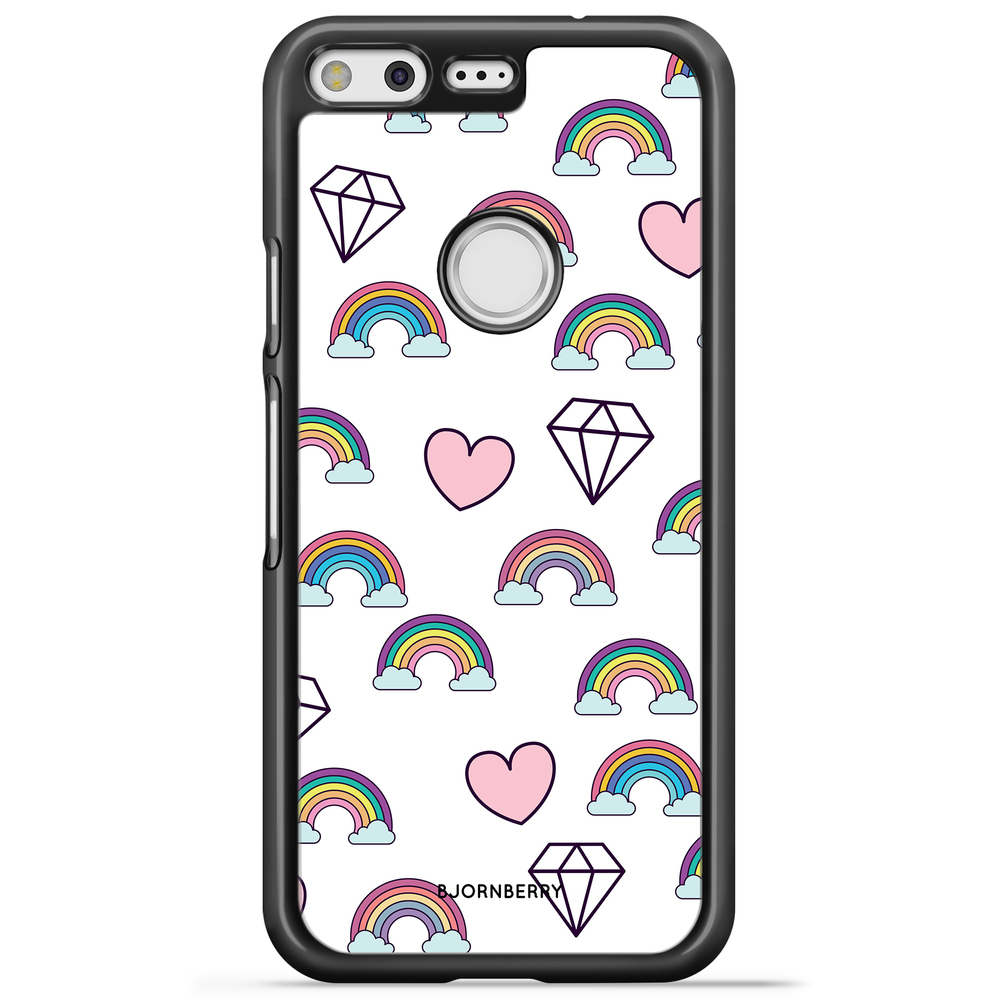 Google Pixel Case - Rainbows & Diamonds