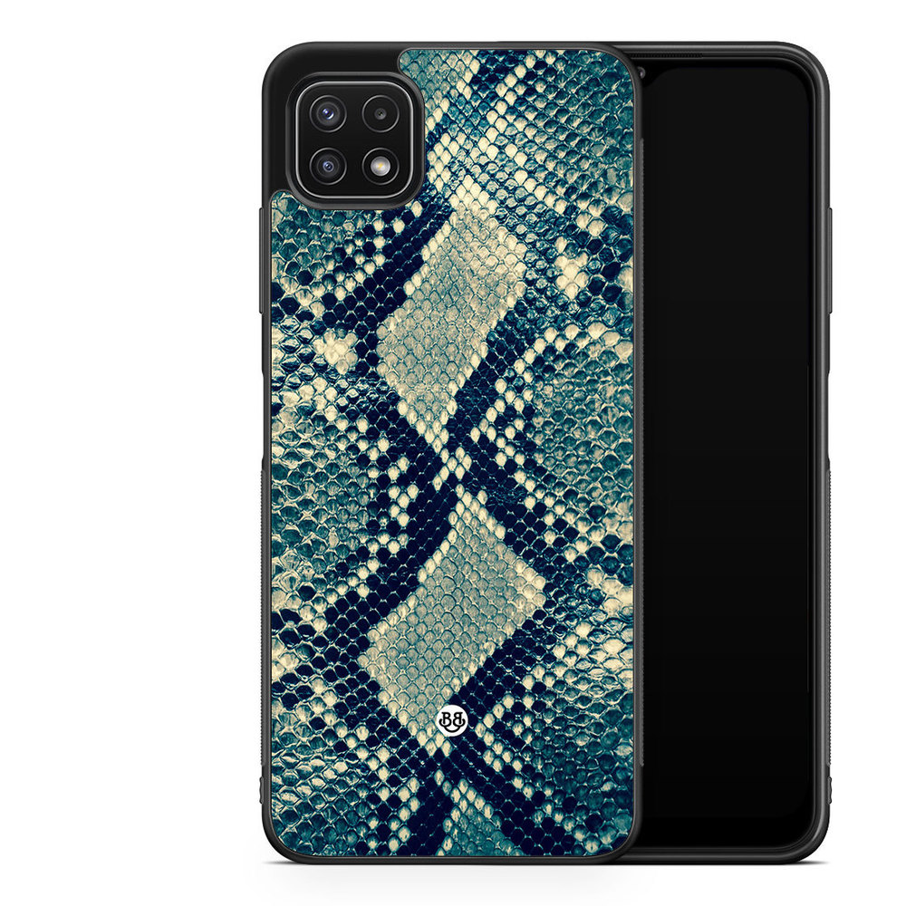 Samsung Galaxy A22 5G Case - Blue Snakeskin