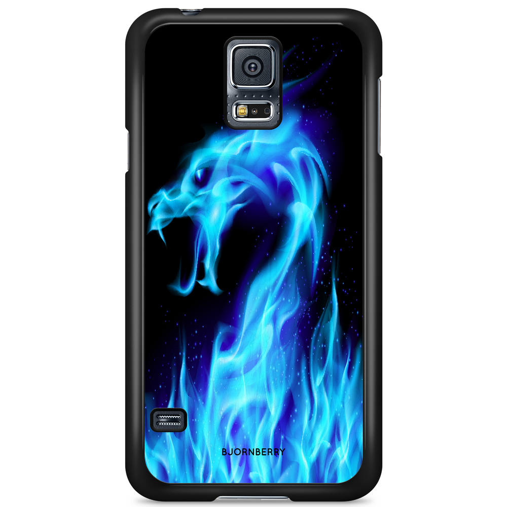 Samsung Galaxy S5/S5 NEO Case - Blue Flames Dragon
