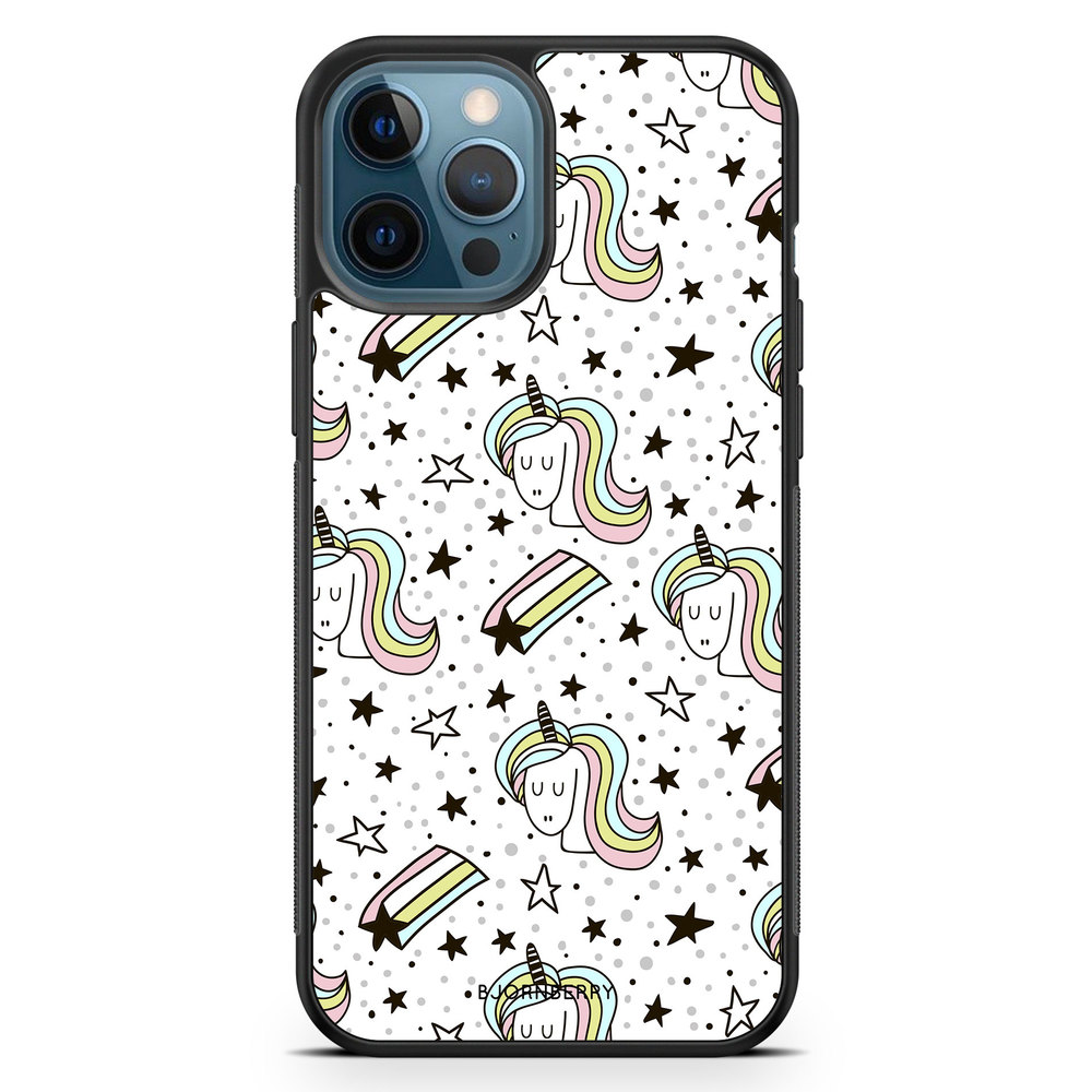 iPhone 12 Pro Case - Unicorn Pattern