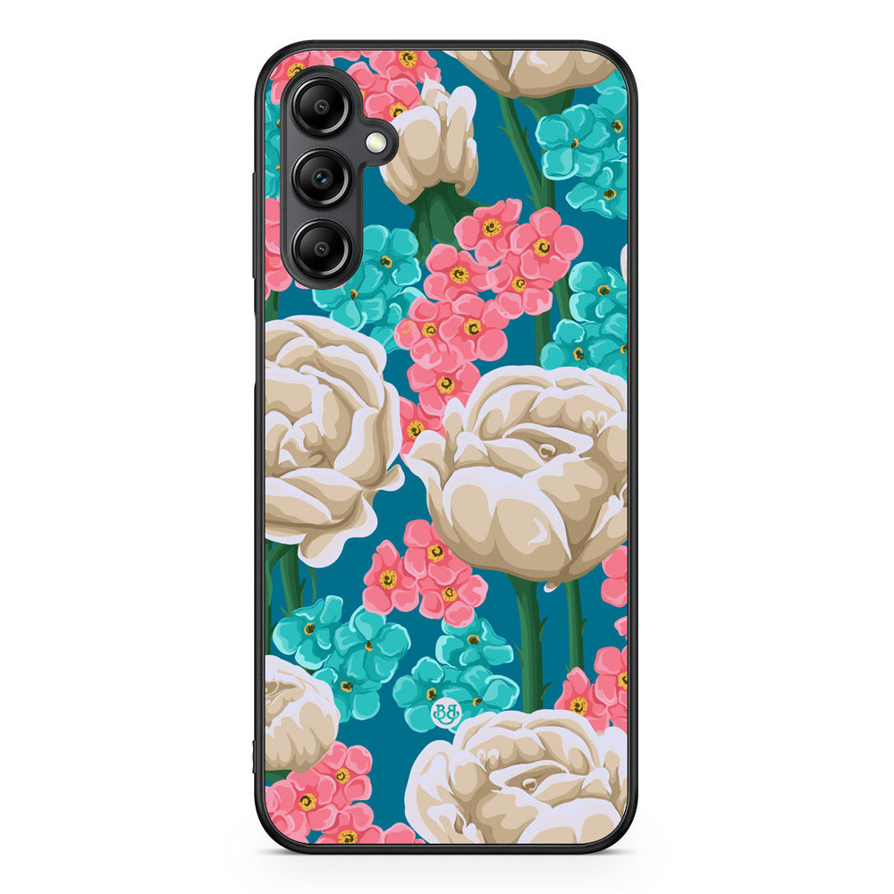 Samsung Galaxy A14 4G/5G Case - Seamless White Roses