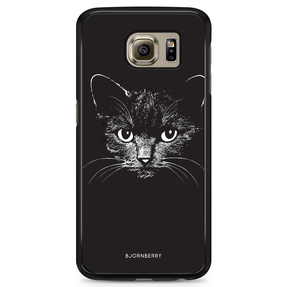 Samsung Galaxy S6 Case - Black/White Cat