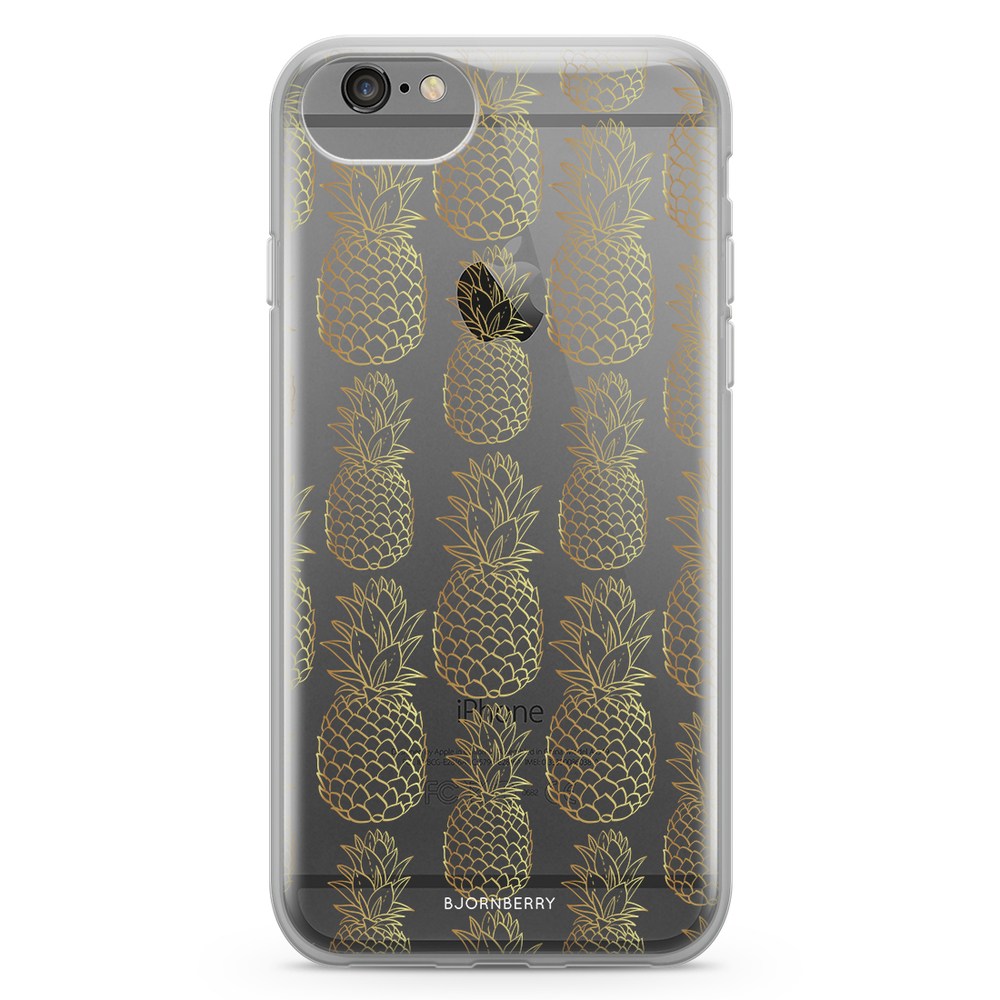 iPhone 6/6s Fashion Case - Gold Pineapples