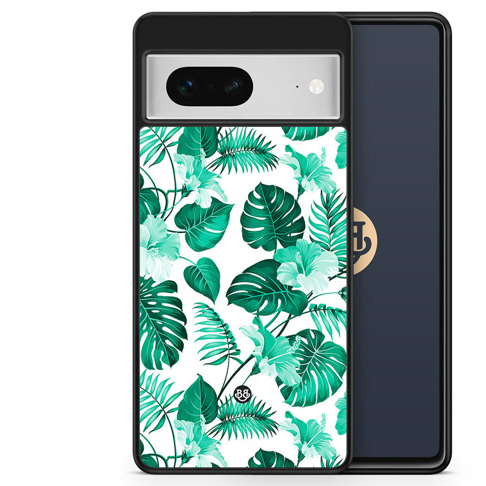 Google Pixel 7 Case - Turquoise Flowers