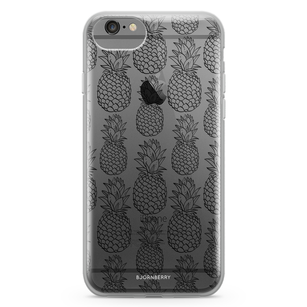 iPhone 6/6s Fashion Case - Black Pineapple