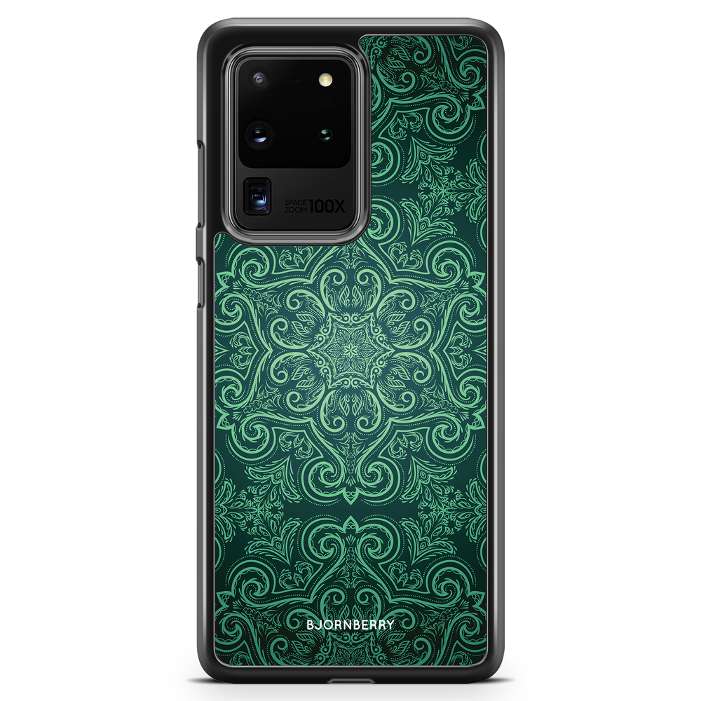 Samsung Galaxy S20 Ultra Case - Green Retro Pattern