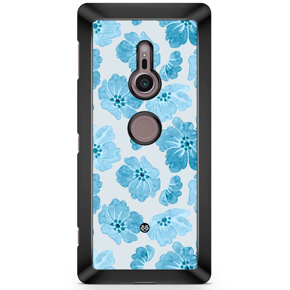 Sony Xperia XZ2 Case  - WILD BLOOM - Blue Petals