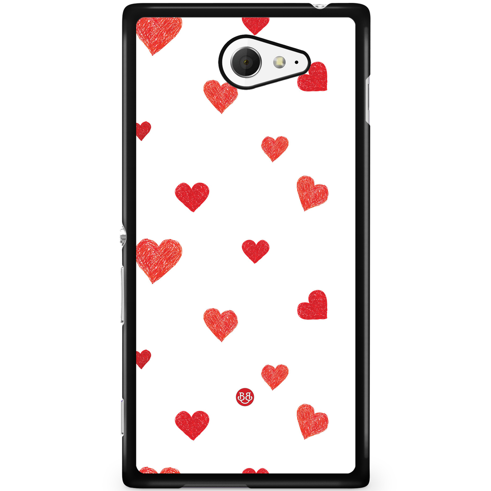Sony Xperia M2 Aqua Case - Painted Heart