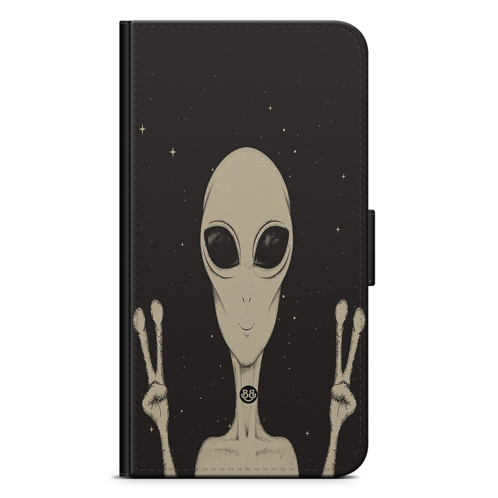 Xiaomi Redmi 10 Wallet Case - Peace Alien