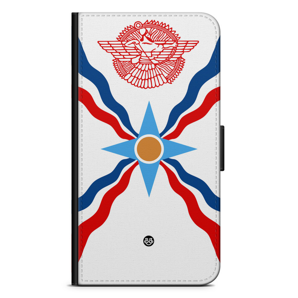 Huawei P10 Plus Plånboksfodral - Assyriska flaggan | Mobilskal & Mobilfodral BJORNBERRY