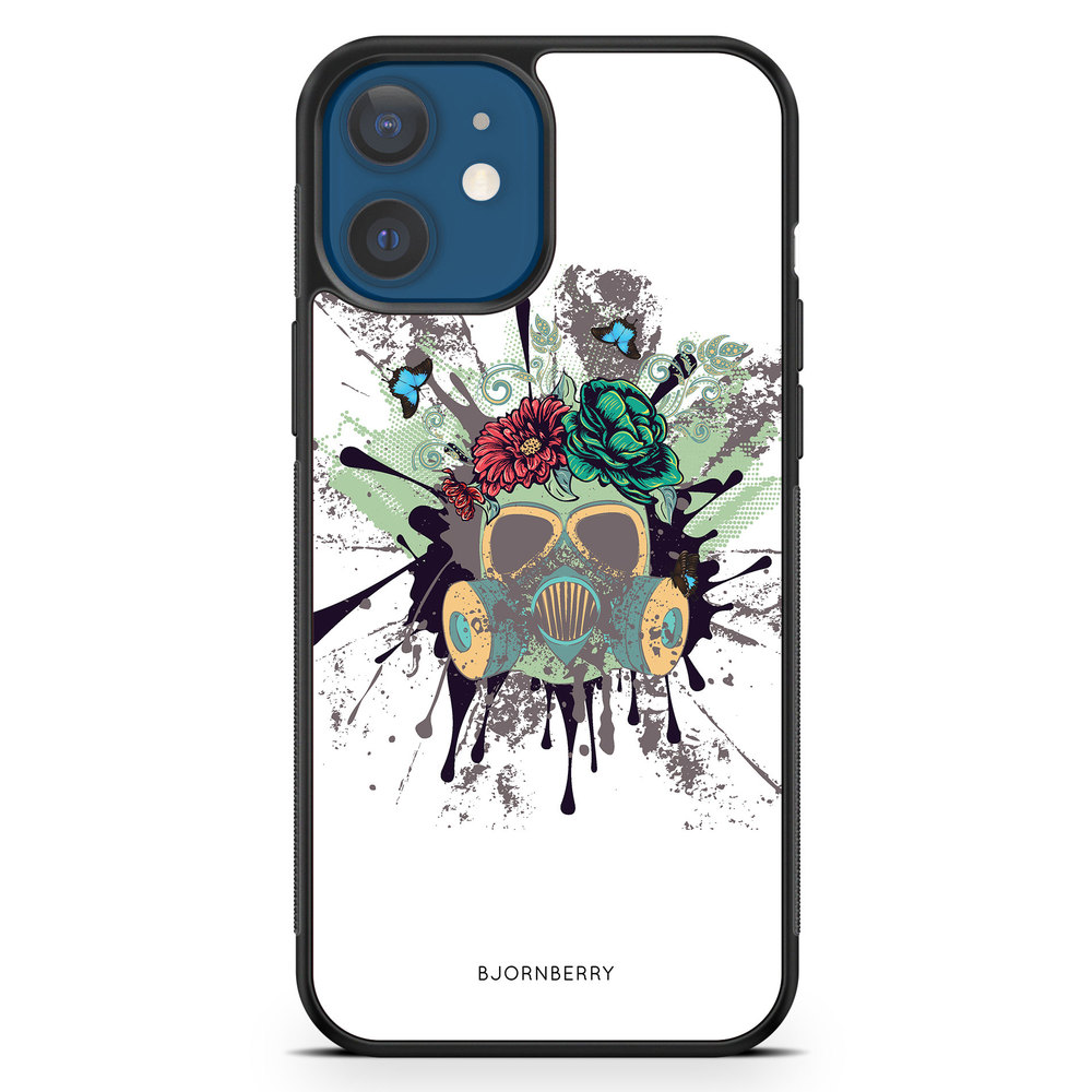 iPhone 12 Mini Case - Gas Mask Flowers