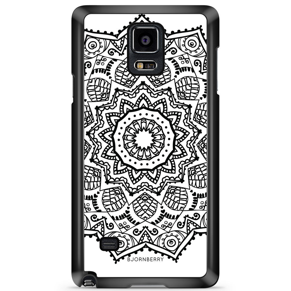 Samsung Galaxy Note 4 Case - Black Mandala