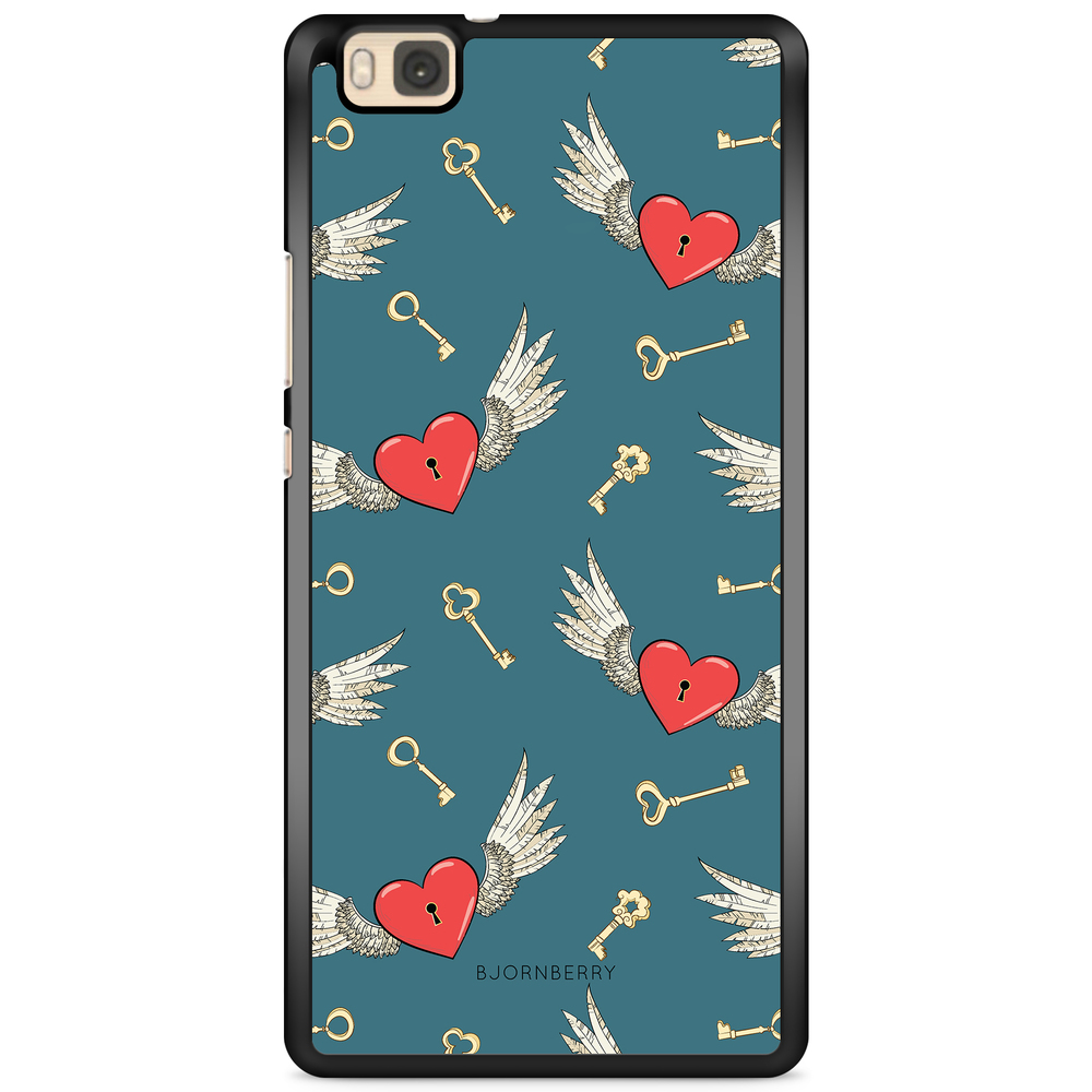 Huawei P8 Lite Case - Hearts 'n Wings
