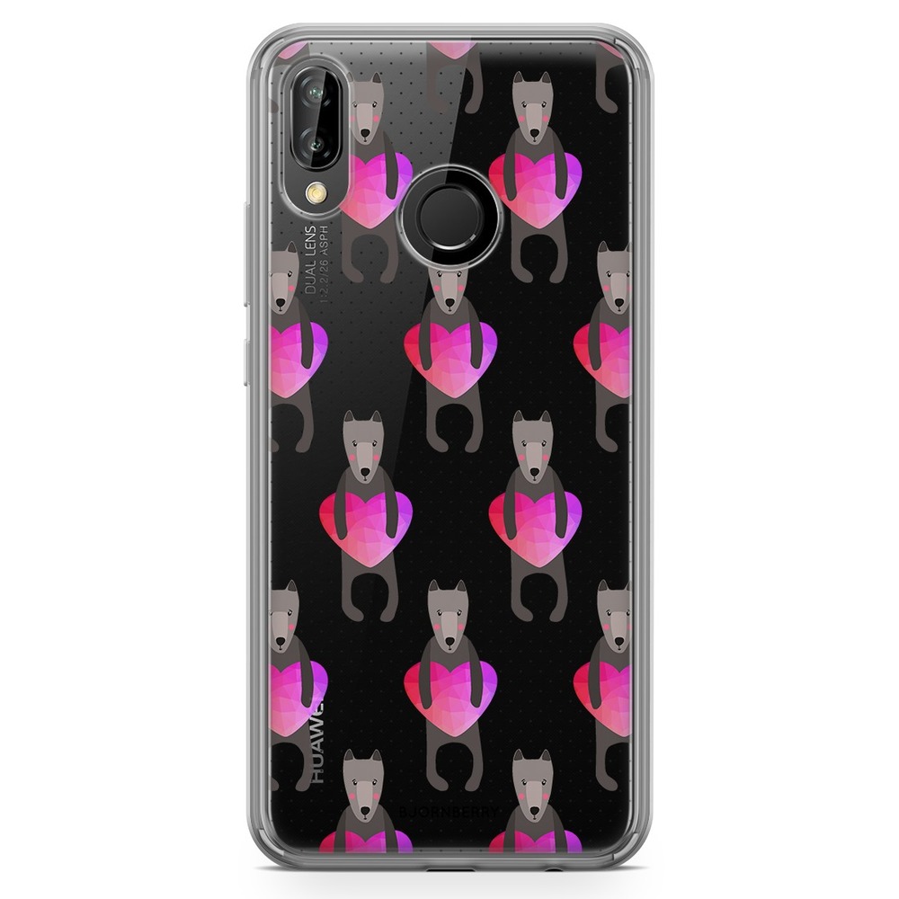 Huawei P20 Lite Fashion Skal - Hundar & Hjärtan