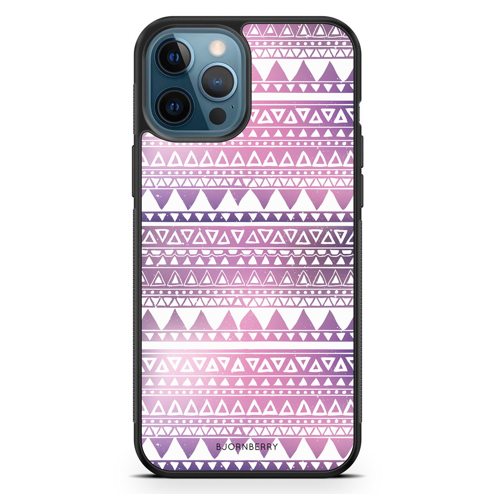 iPhone 12 Pro Case - Purple Aztec