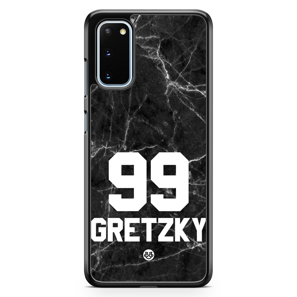 Samsung Galaxy S20 Custom Case - Black Marmor Number