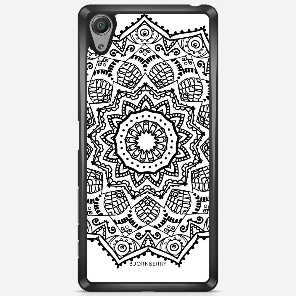 Sony Xperia X Performance Case - Black Mandala