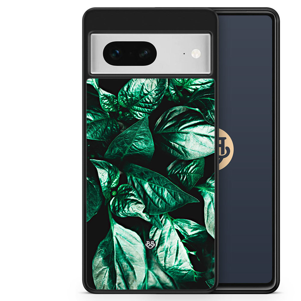 Google Pixel 7 Skal - Gröna Löv