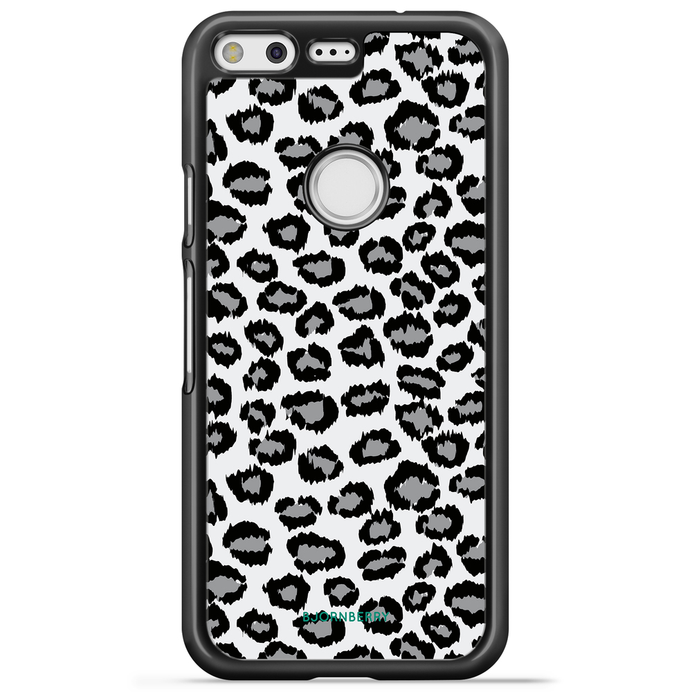Google Pixel Case - Gray Leopard
