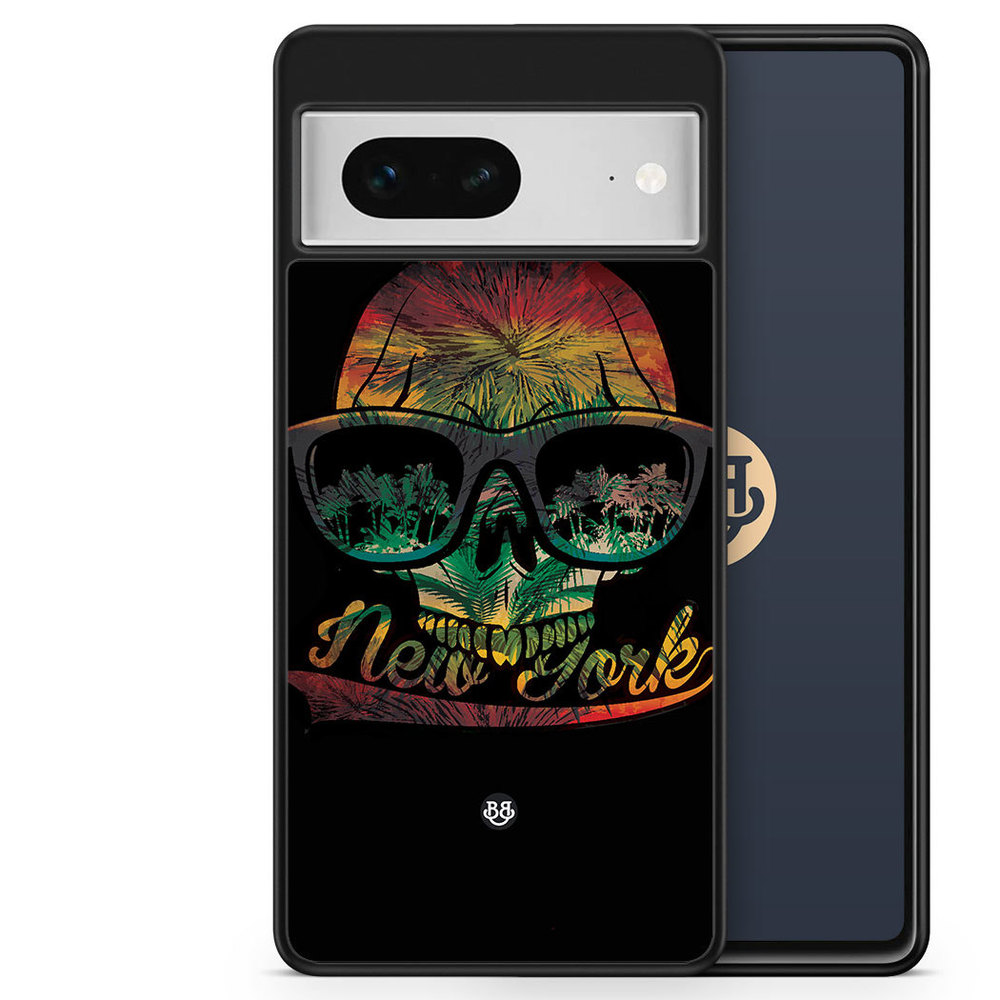 Google Pixel 7 Case - New York Skull