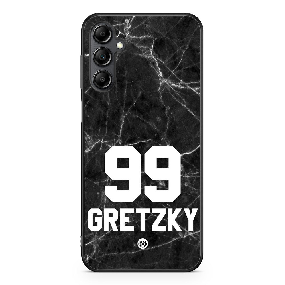 Samsung Galaxy A14 4G/5G Custom Skal - Black Marmor Number