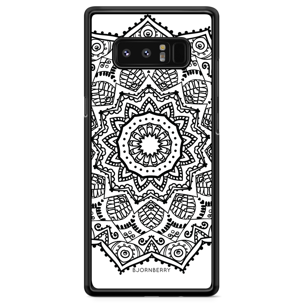Samsung Galaxy Note 8 Case - Black Mandala