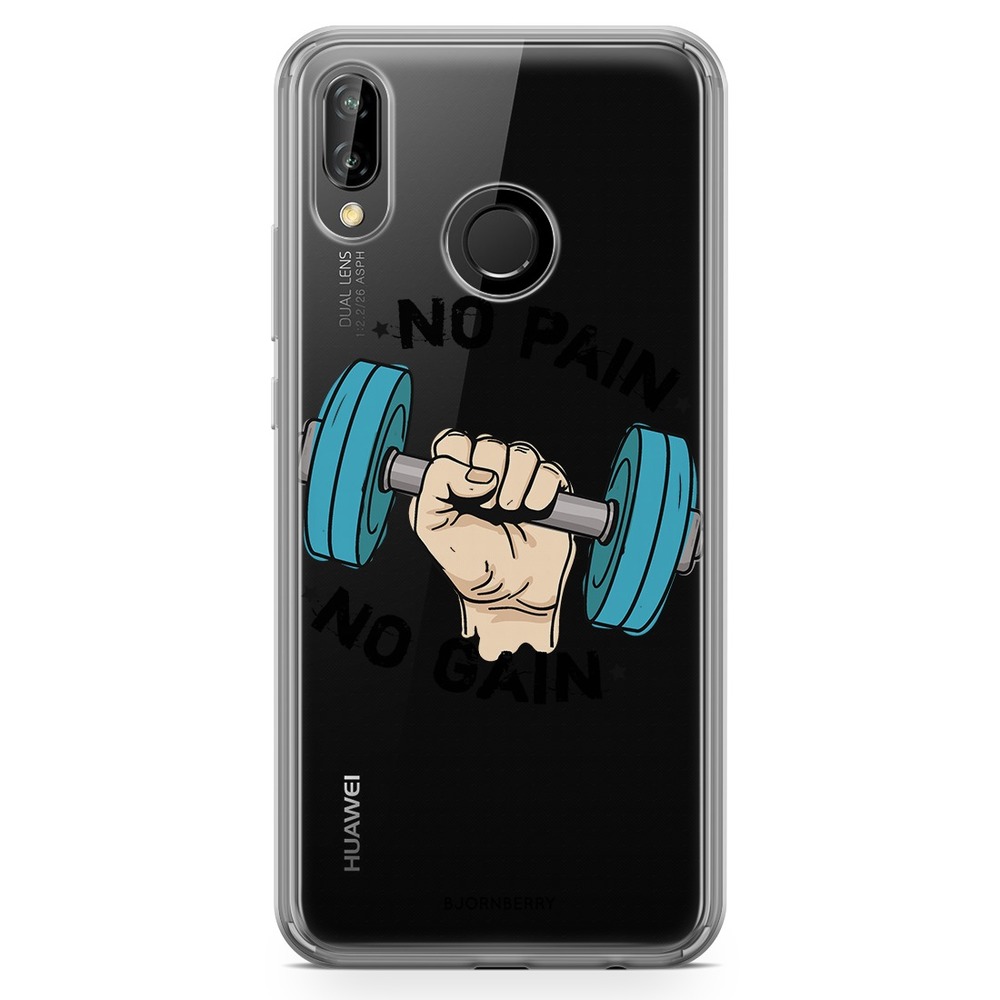 Huawei P20 Lite Fashion Skal - No pain no gain