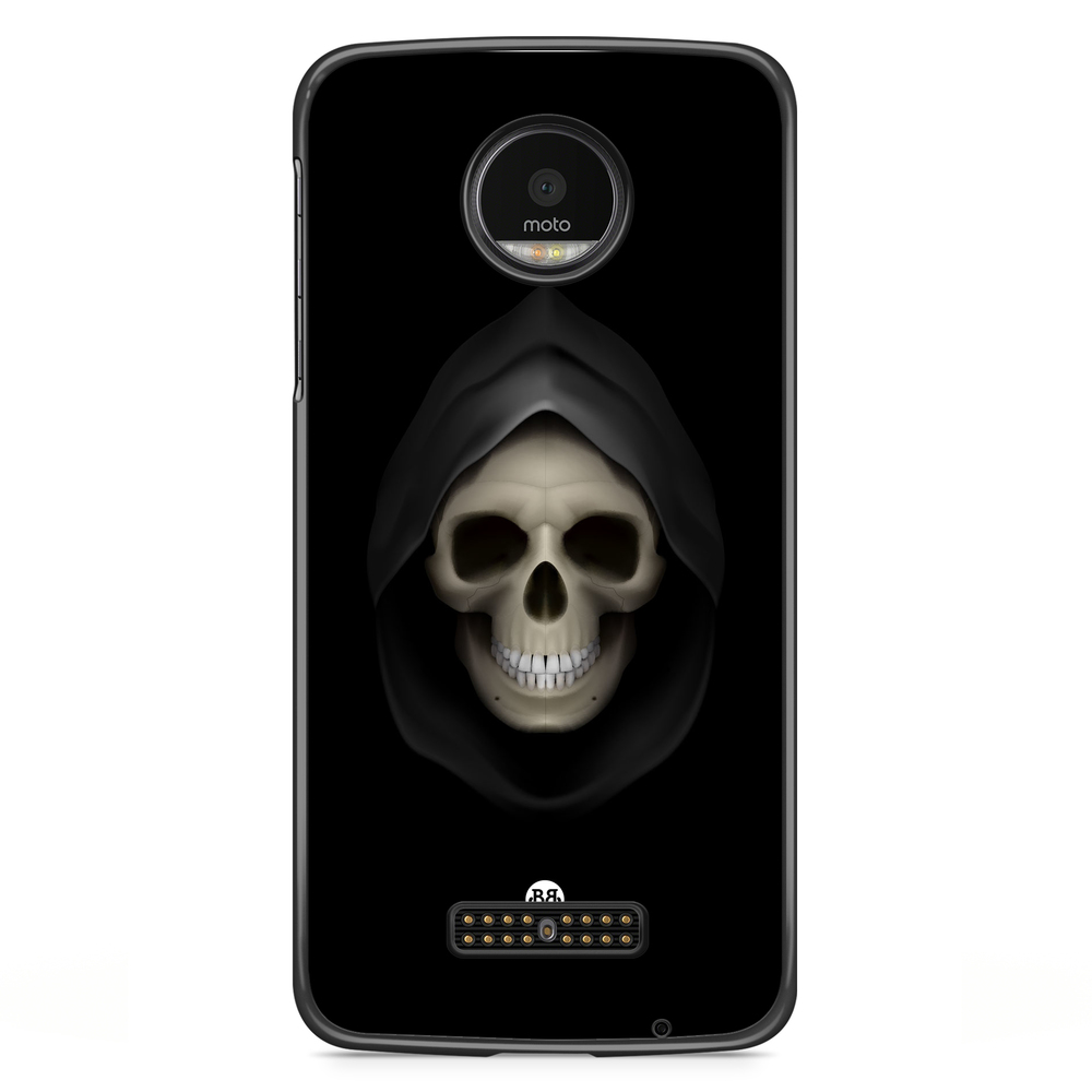 Motorola Moto Z Case - Svart Dödskalle