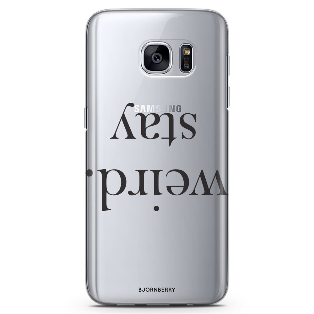 Samsung Galaxy S6 TPU Case - STAY WEIRD Black