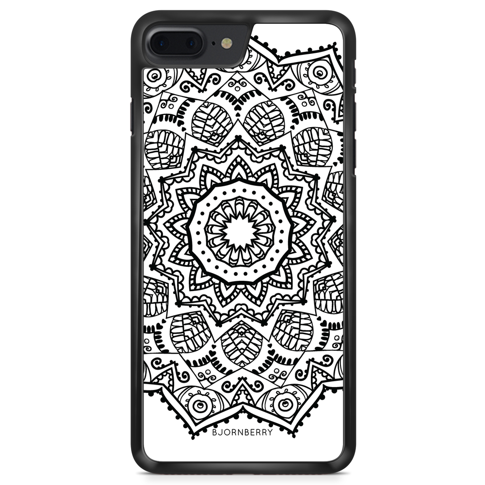 iPhone 8 Plus Case - Black Mandala