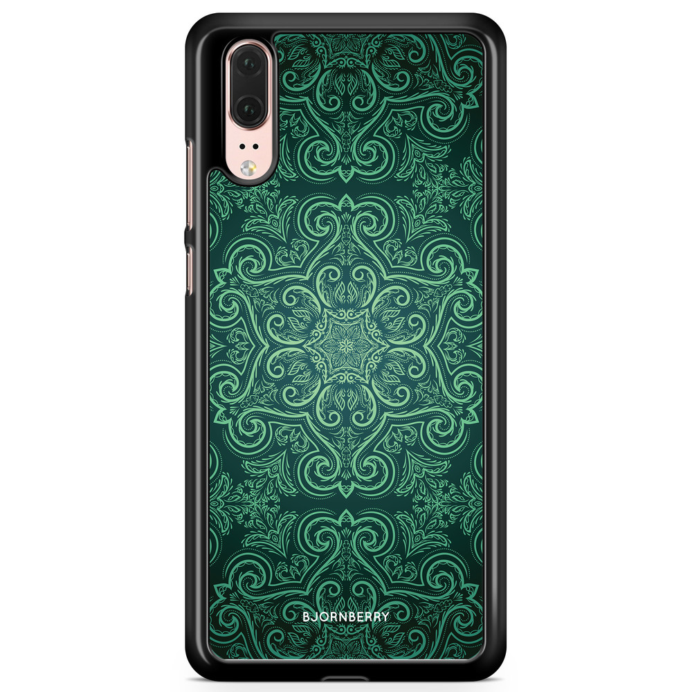 Huawei P20 Case - Green Retro Pattern