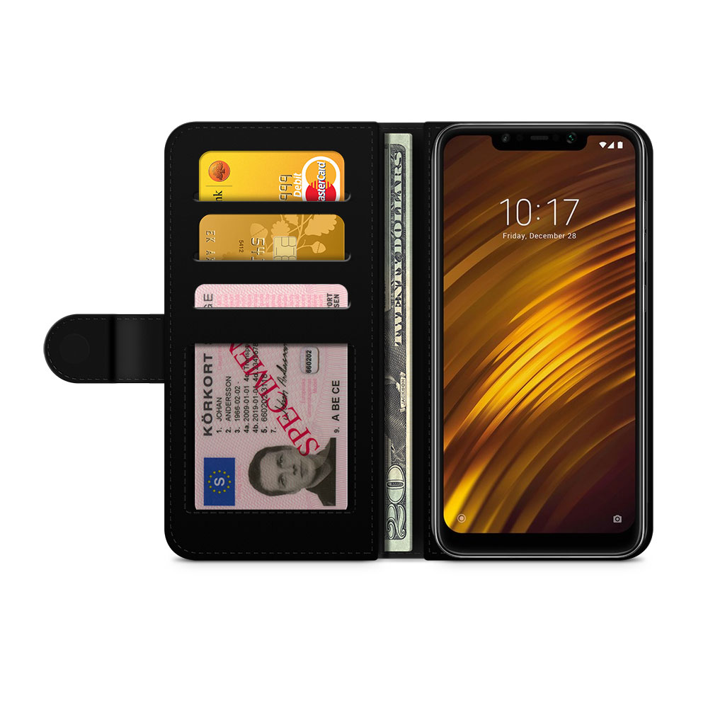 Xiaomi Pocophone F1 Wallet Case - Moon pattern - 2
