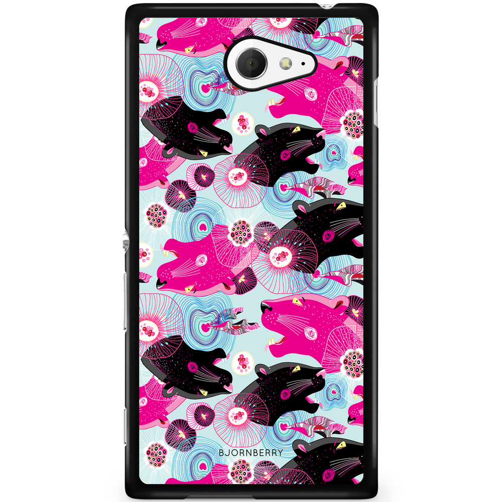 Sony Xperia M2 Aqua Case - Panther Pattern
