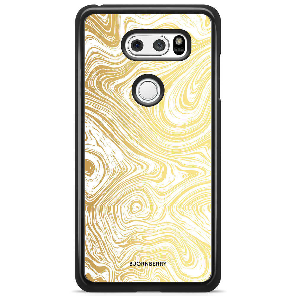 LG V30 Case - Gold Marble