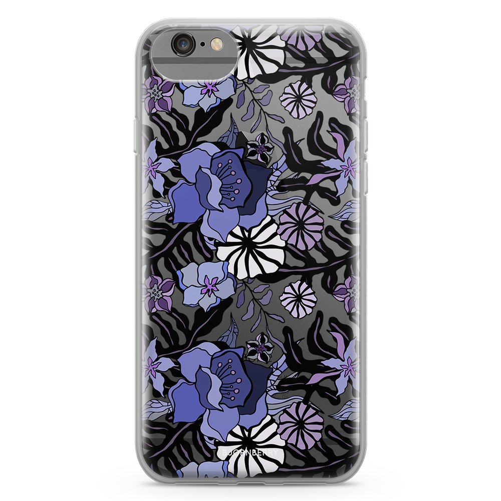 iPhone 6/6s Fashion Skal - Lila Blommor