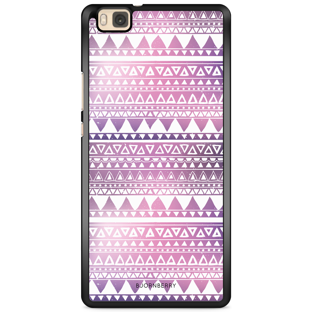 Huawei P8 Lite Case - Purple Aztec