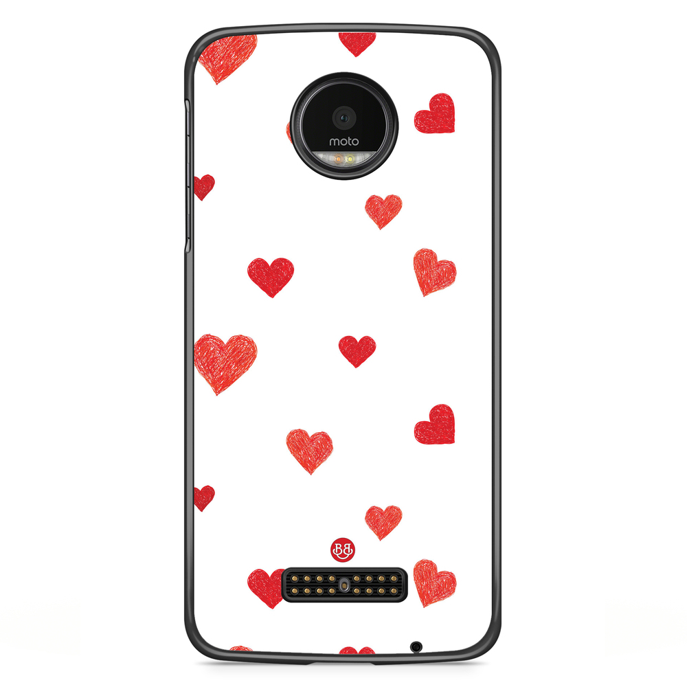 Moto Z2 Play Case - Painted Heart