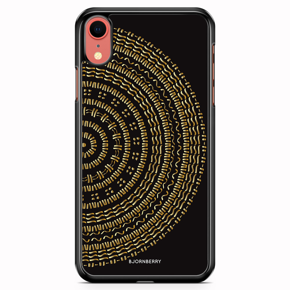 iPhone XR Case - Mandala Gold/Black