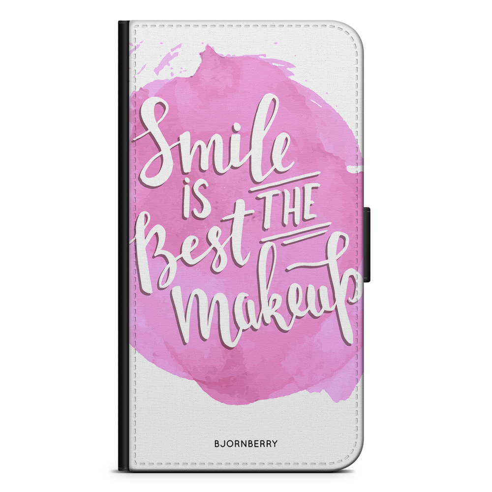 Samsung Galaxy A10 (2019) Plånboksfodral - Smile Citat | Mobilskal & Mobilfodral BJORNBERRY