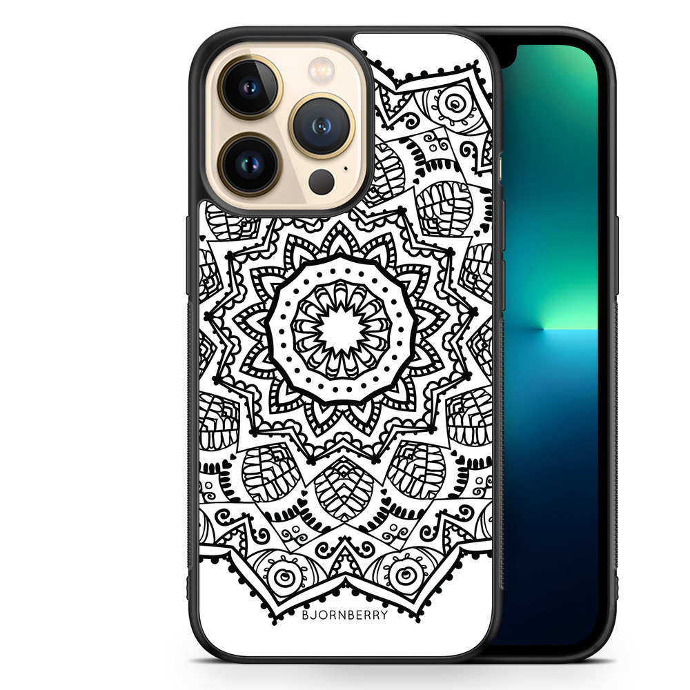 iPhone 13 Pro Case - Black Mandala