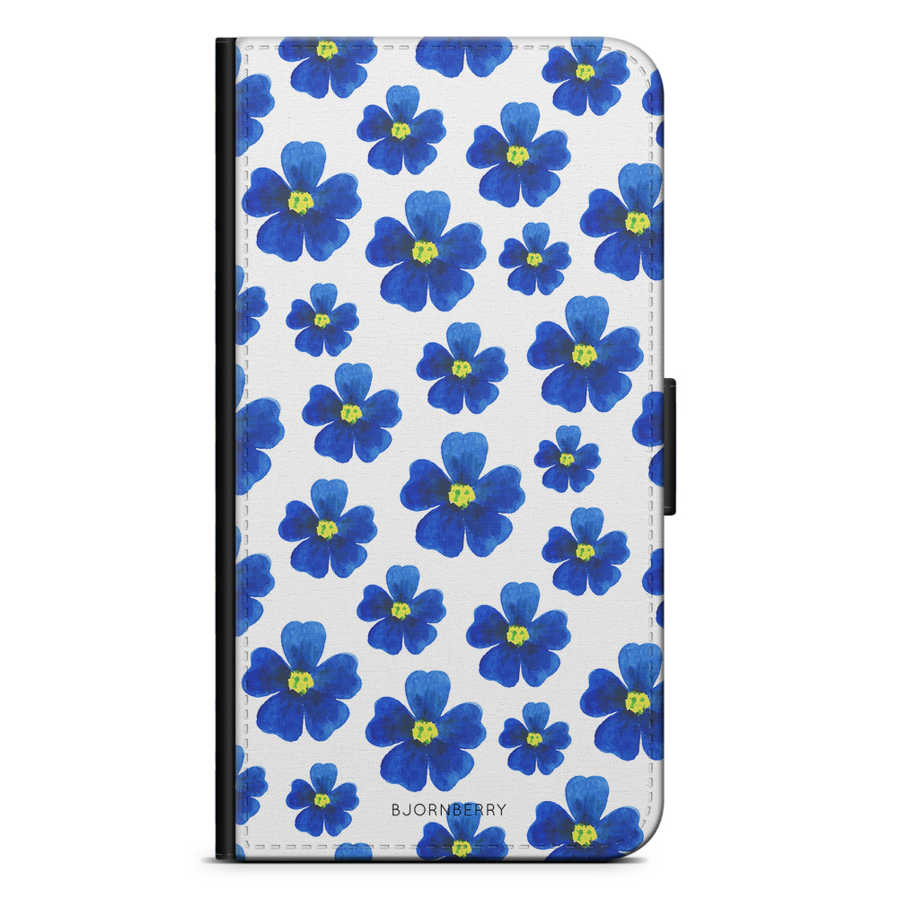 Sony Xperia 1 Plånboksfodral - Blå Blommor