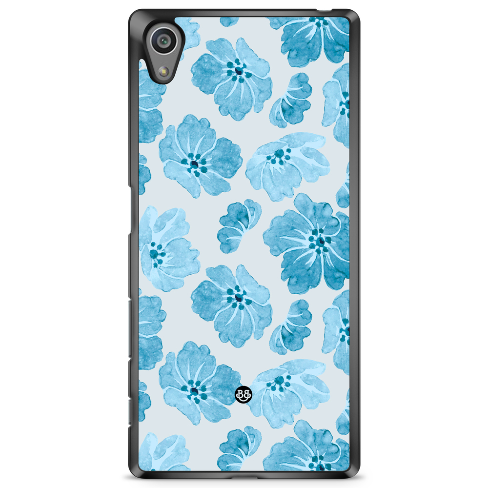 Sony Xperia Z5 Premium Case - WILD BLOOM - Blue Petals