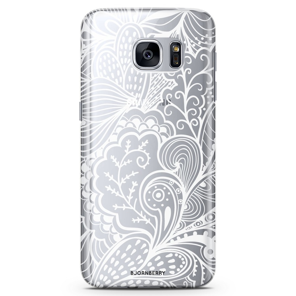 Samsung Galaxy S6 TPU Case - White Flowers