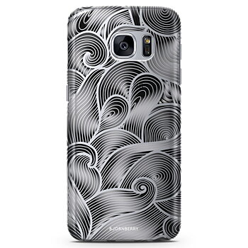 Samsung Galaxy S6 TPU Skal - Svarta Vågor
