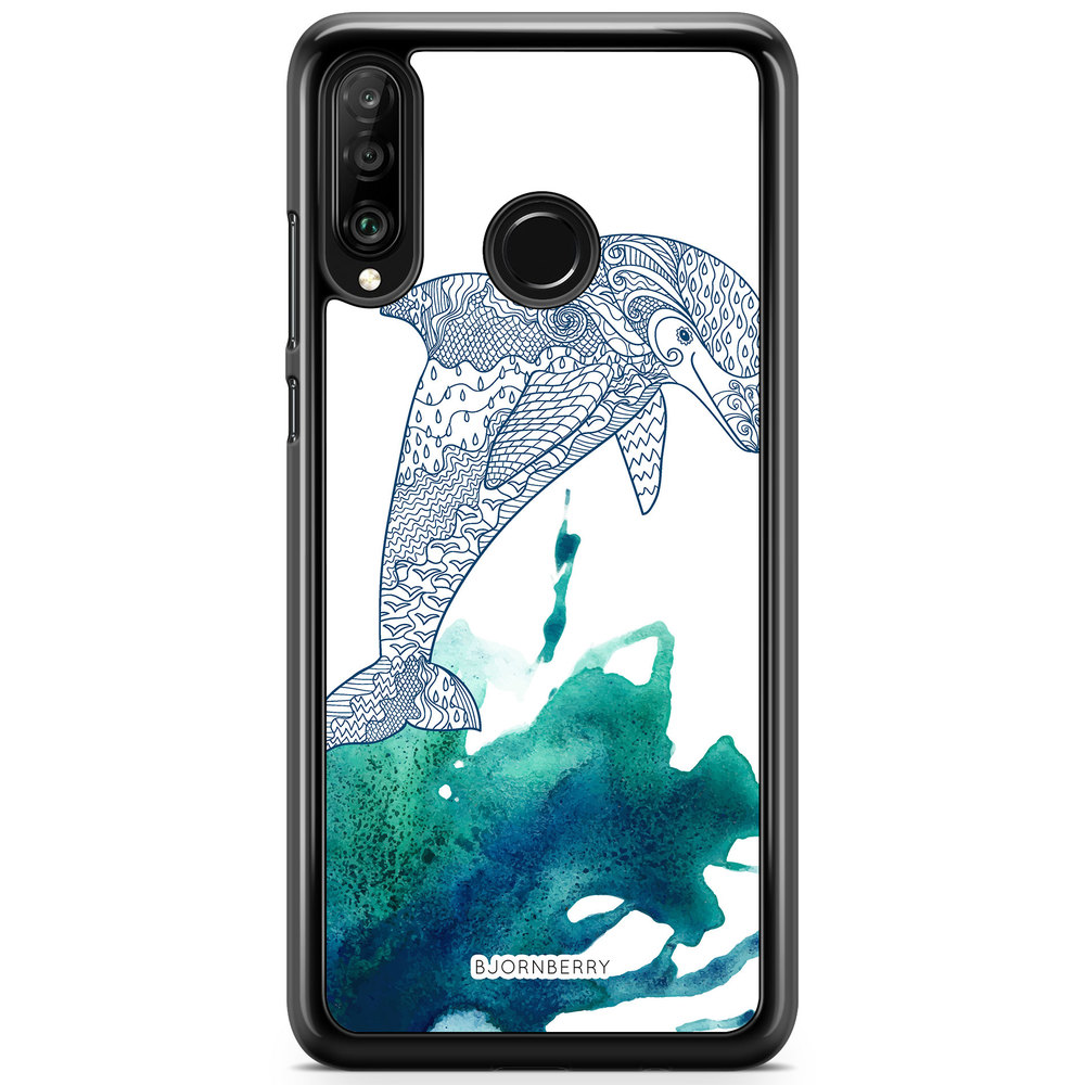 Huawei P30 Lite Case - Mandala Dolphine