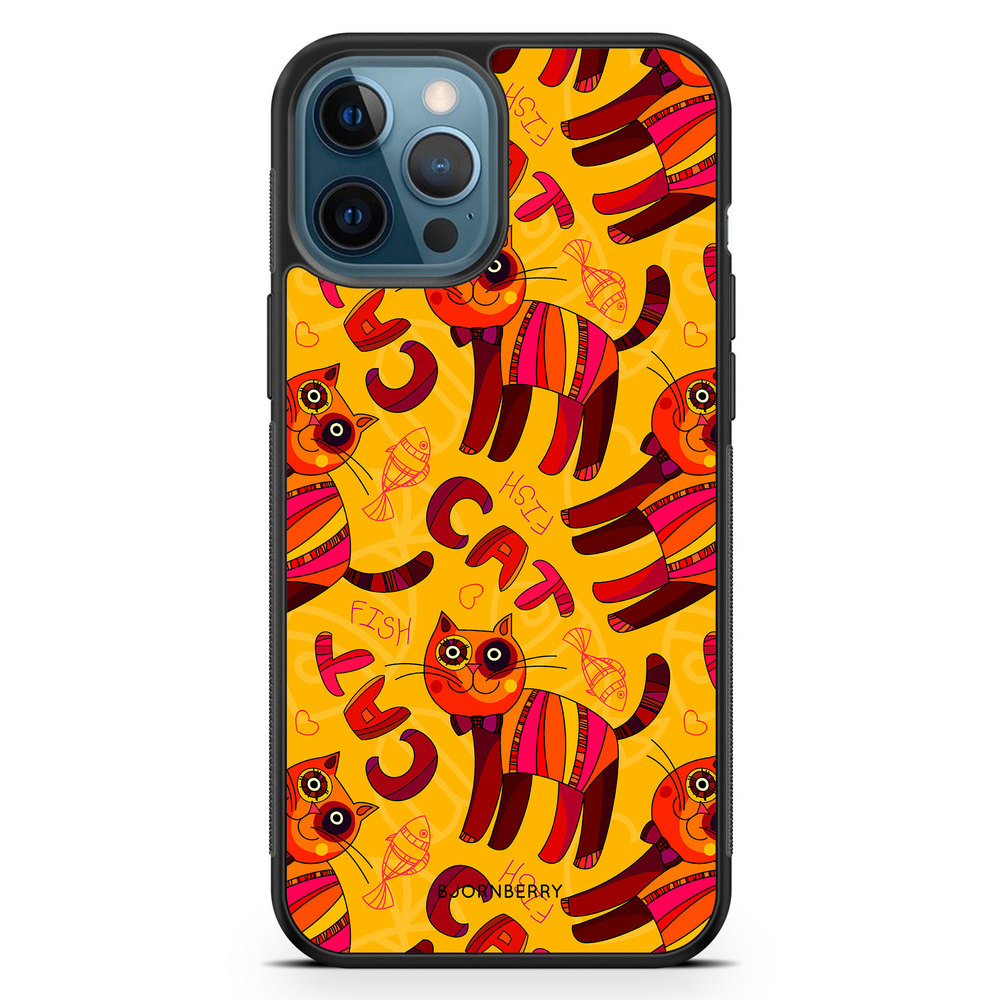iPhone 12 Pro Case - Cat & Fish