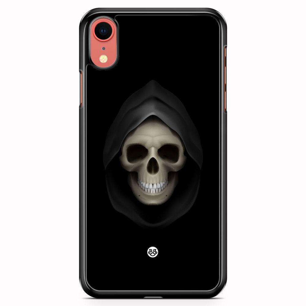 iPhone XR Case - Svart Dödskalle