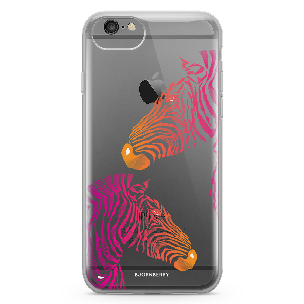 iPhone 6/6s Fashion Skal - Rosa Zebror