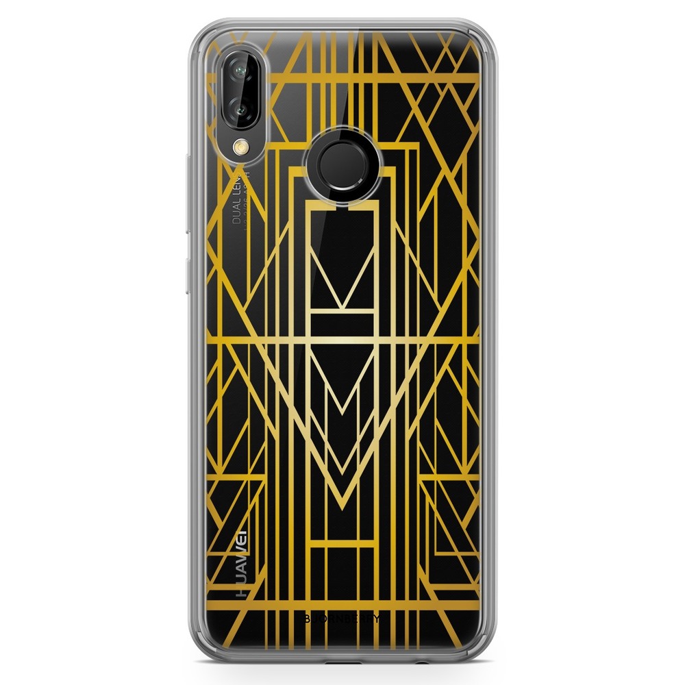 Huawei P20 Lite Fashion Case - Golden Pattern